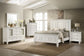 Sandy Beach 5-piece Queen Bedroom Set Cream White