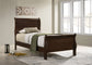 Louis Philippe Wood Twin Sleigh Bed Cappuccino