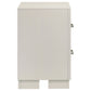 Jessica 2-drawer Nightstand Cream White