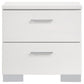 Felicity 4-piece Eastern King Bedroom Set White High Gloss