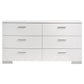 Felicity 5-piece Eastern King Bedroom Set White High Gloss