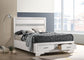 Miranda 51-inch Wood Full Storage Panel Bed White