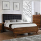 Robyn Wood California King Panel Bed Dark Walnut