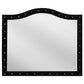 Deanna Upholstered Dresser Mirror Black