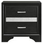 Miranda 2-drawer Nightstand Black