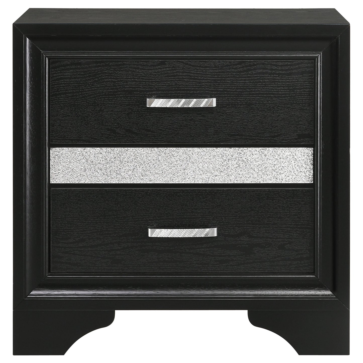 Miranda 3-drawer Nightstand Bedside Table Black