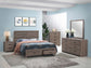 Brantford Wood Eastern King Storage Panel Bed Barrel Oak