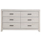 Brantford 6-drawer Dresser Coastal White