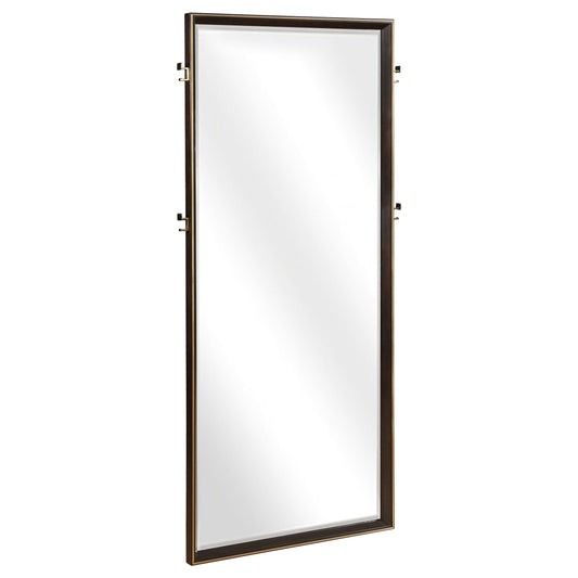 Durango 80-inch Standing Floor Mirror Smoked Peppercorn