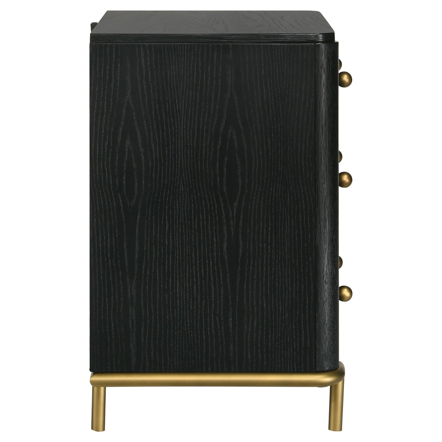 Arini 3-drawer Nightstand Black