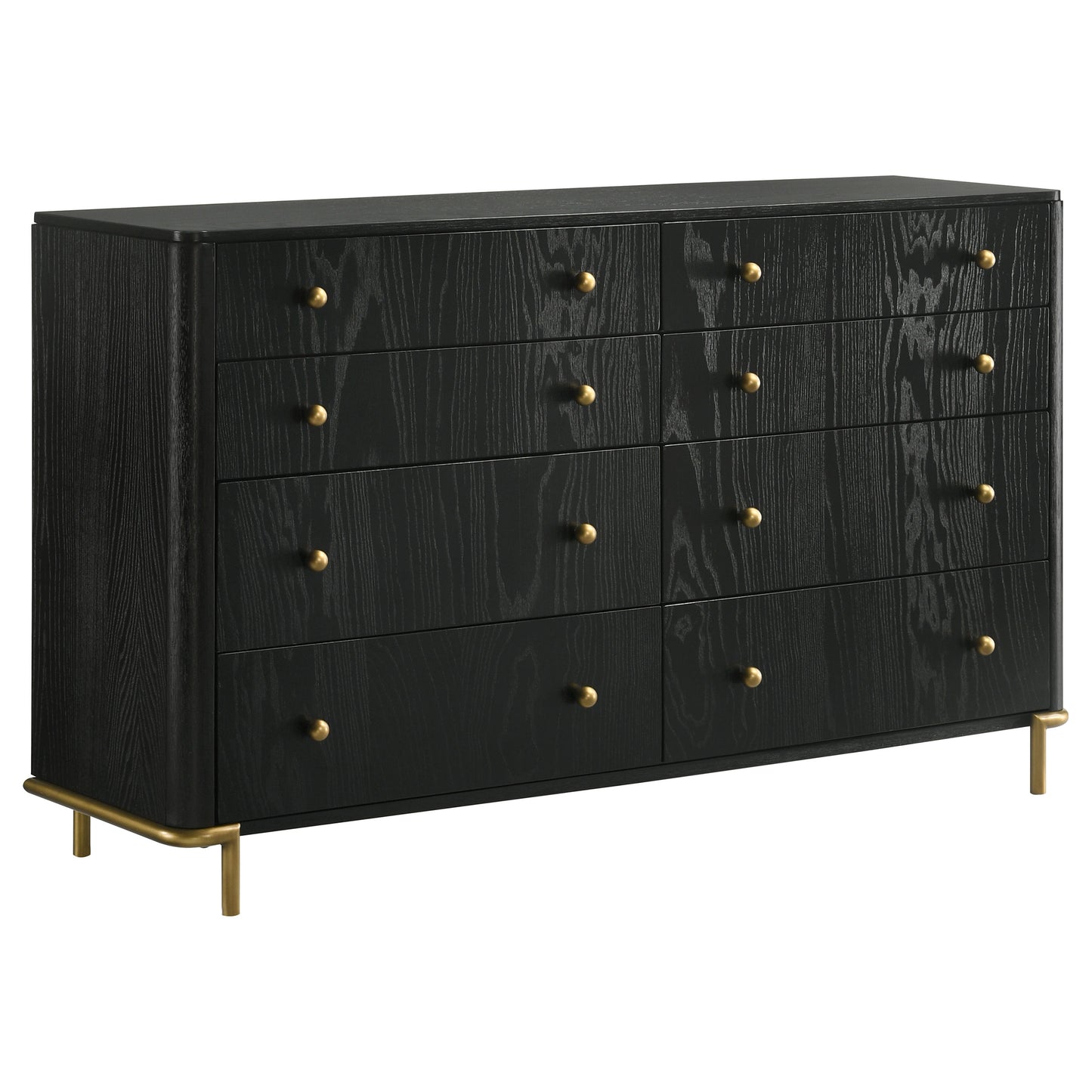 Arini 8-drawer Dresser Black