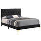 Kendall Upholstered Eastern King Panel Bed Black