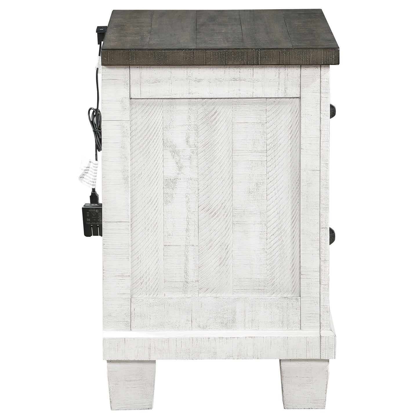 Lilith 2-drawer Nightstand Distressed White