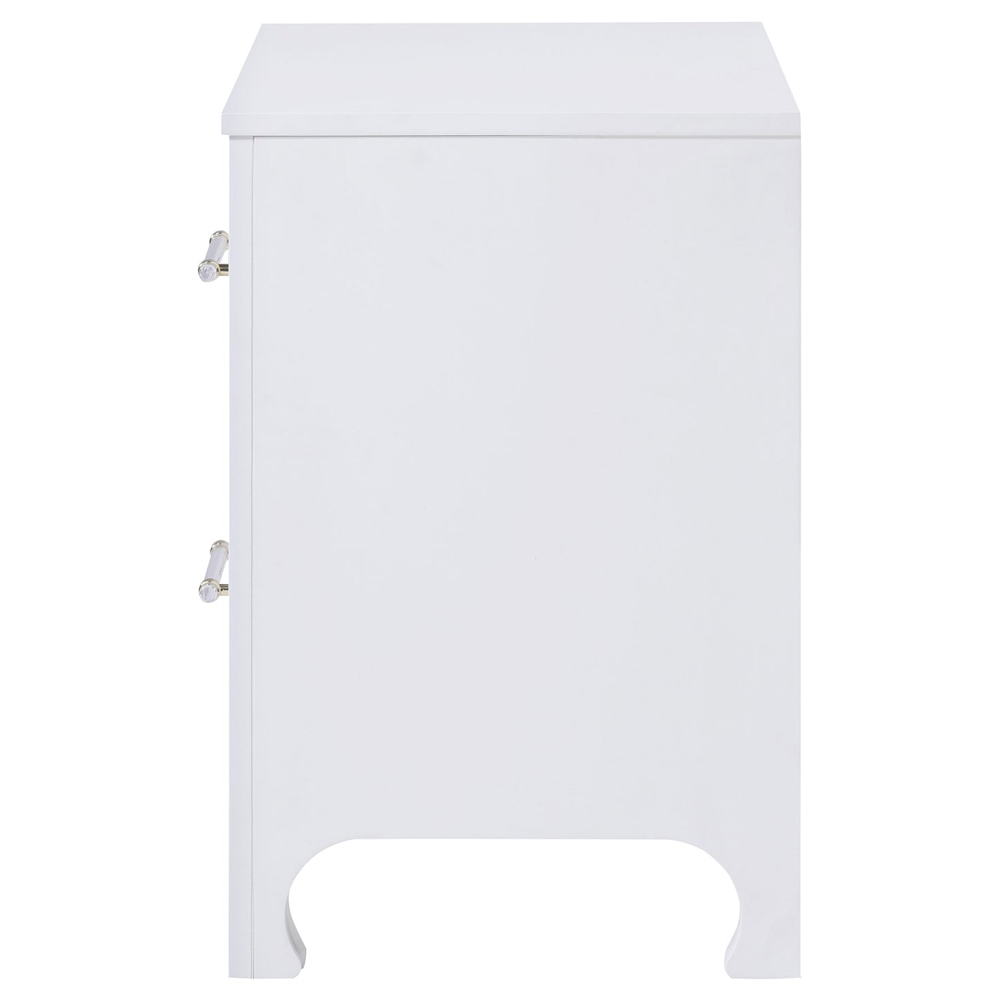 Anastasia 2-drawer Nightstand Pearl White