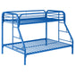 Morgan Metal Twin Over Full Bunk Bed Blue