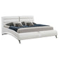 Jeremaine Upholstered Eastern King Sleigh Bed White