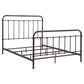 Livingston Metal California King Open Frame Bed Dark Bronze