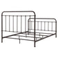 Livingston Metal California King Open Frame Bed Dark Bronze