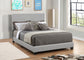 Dorian Upholstered California King Panel Bed Grey