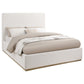 Knox Upholstered Eastern King Panel Bed Cream