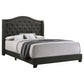 Sonoma Upholstered Full Wingback Bed Grey