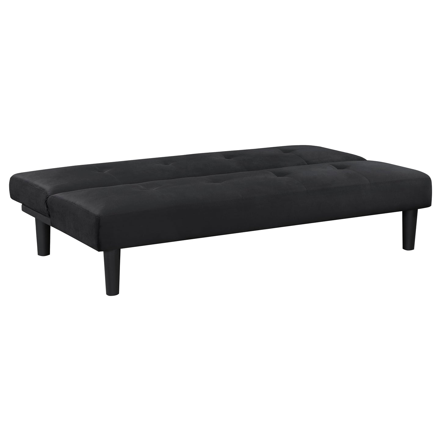 Stanford Upholstered Tufted Convertible Sofa Bed Black