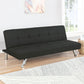 Joel Upholstered Tufted Convertible Sofa Bed Black