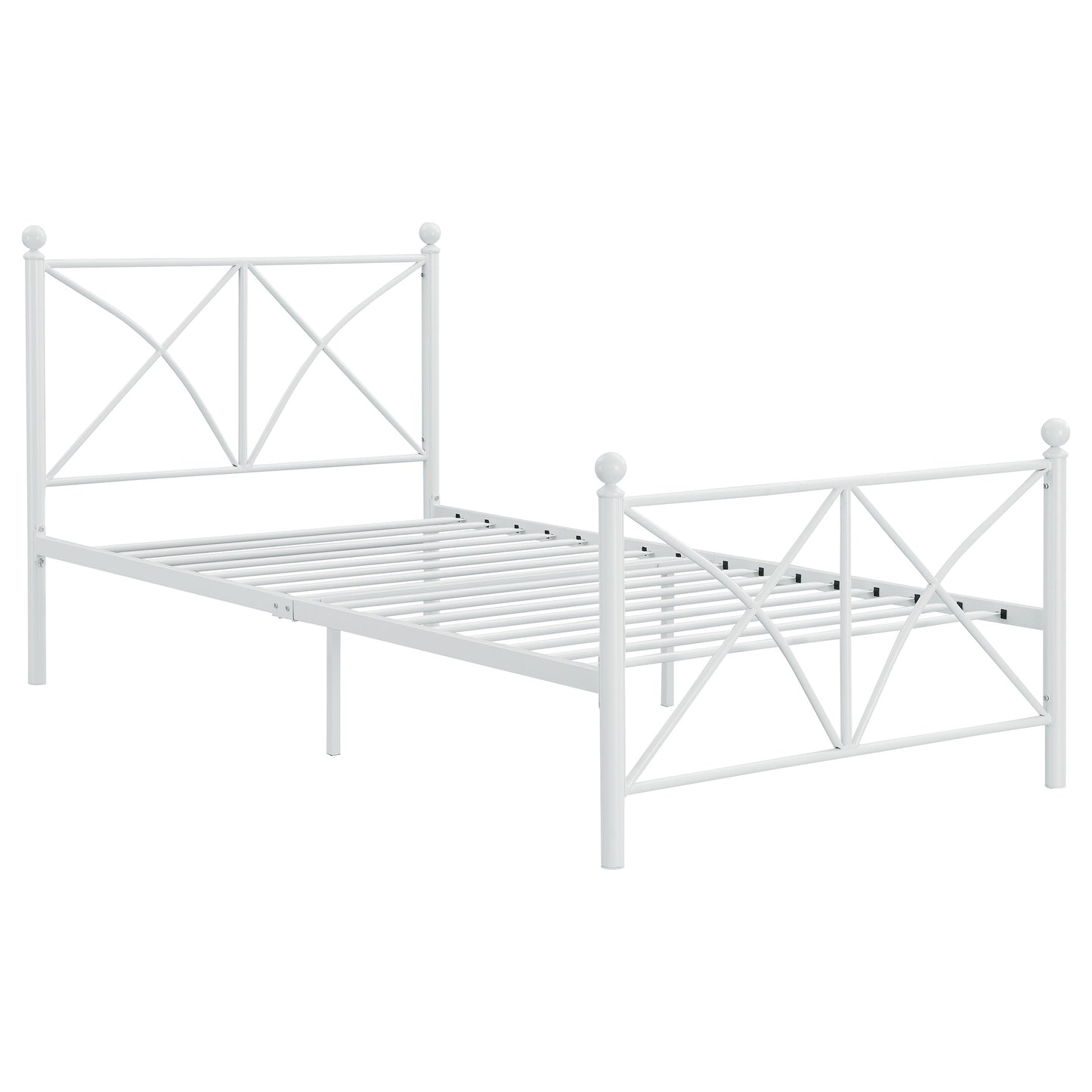 Hart Metal Full Open Frame Bed White