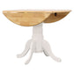 Allison Round 40-inch Drop Leaf Extension Dining Table White