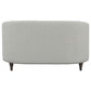 Avonlea Upholstered Sloped Arm Loveseat Grey Fabric