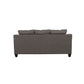 Salizar Upholstered Flared Arm Sofa Charcoal Grey