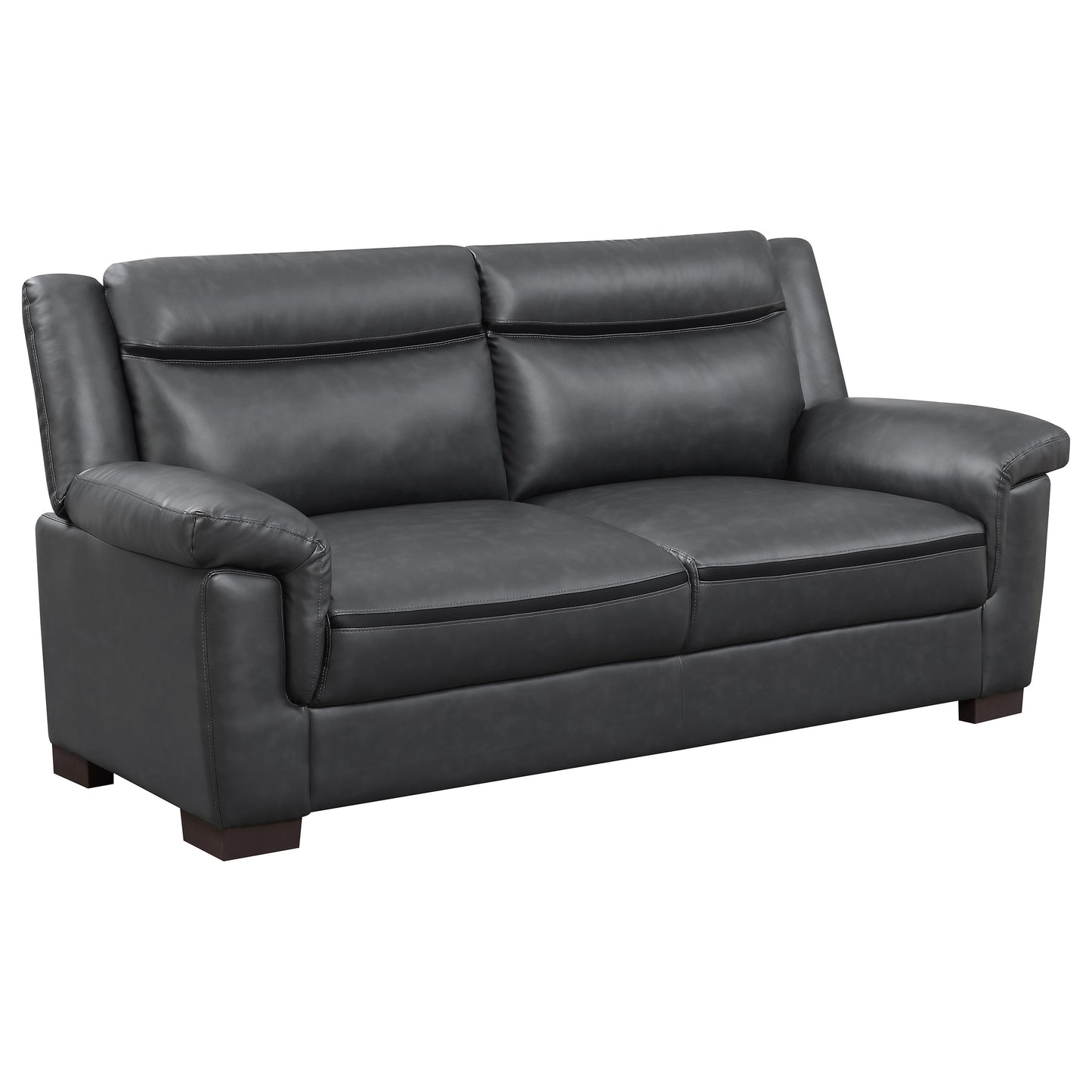 Arabella Upholstered Padded Arm Sofa Grey