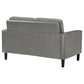 Ruth Upholstered Track Arm Loveseat Grey