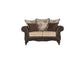 Elmbrook 2-piece Upholstered Rolled Arm Sofa Set Brown