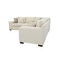 Aria Upholstered Track Arm Sectional Sofa Oatmeal