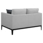 Apperson Upholstered Track Arm Loveseat Light Grey