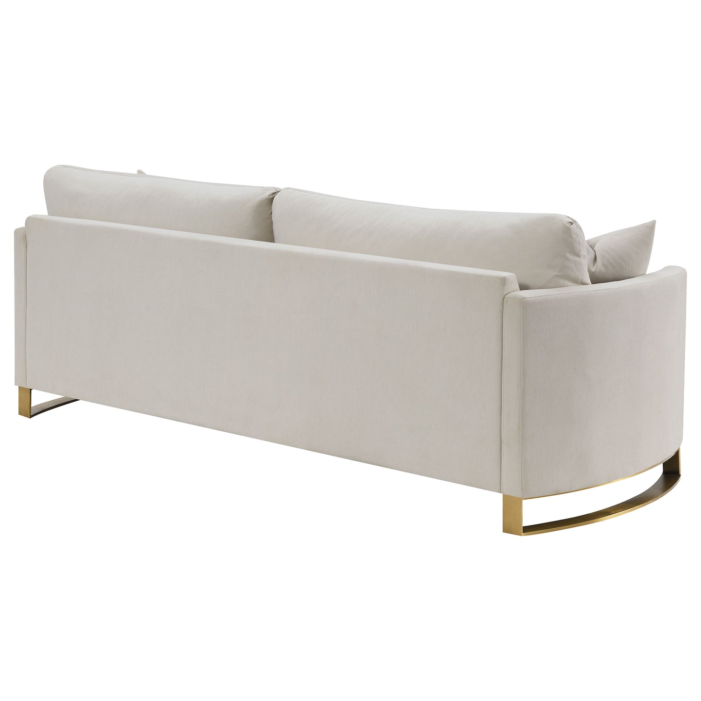 Corliss Upholstered Arched Arm Sofa Beige