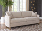 Corliss Upholstered Arched Arm Sofa Beige