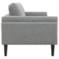 Rilynn 2-piece Upholstered Track Arm Sofa Set Grey