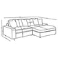 Blaine Upholstered Reversible Chaise Sectional Sofa Sand