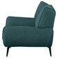 Acton Upholstered Flared Arm Accent Chair Teal Blue