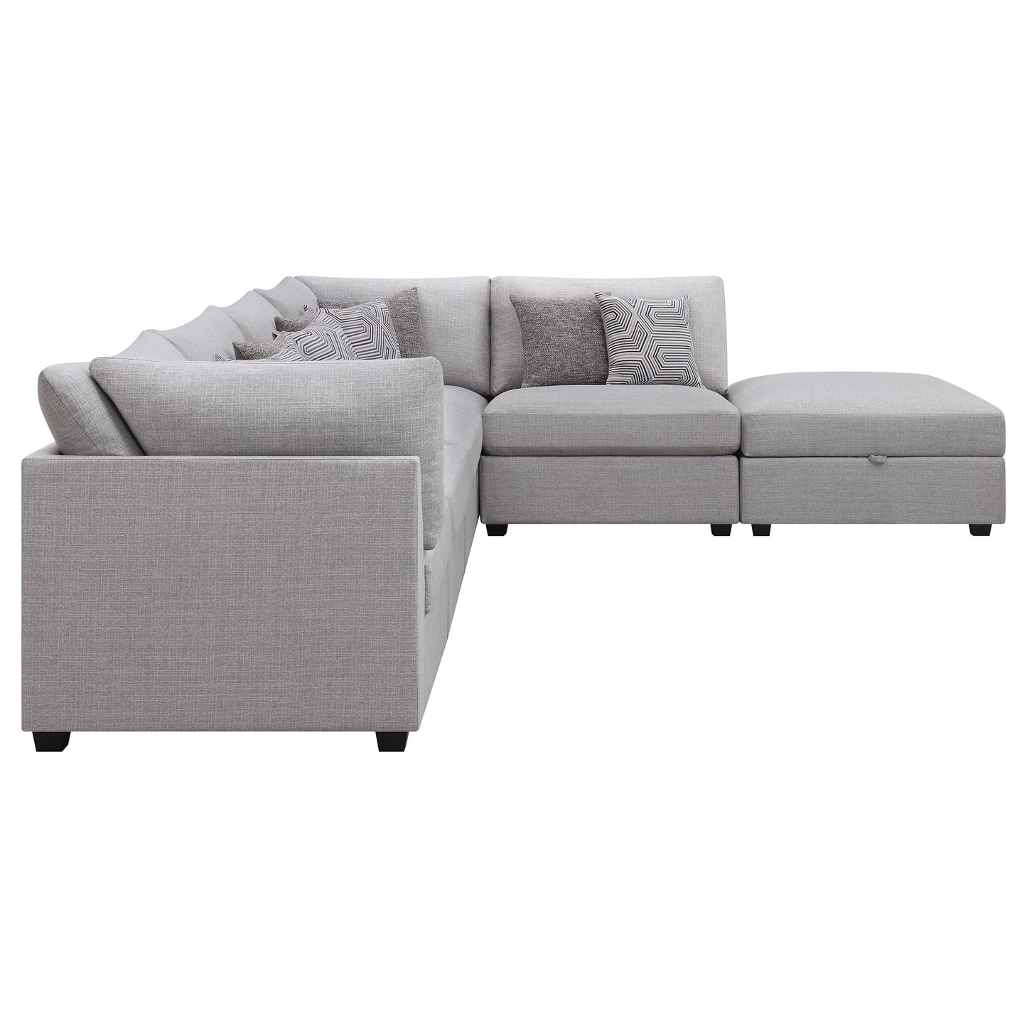 Cambria 6-piece Upholstered Modular Sectional Sofa Grey