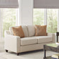 Christine Upholstered Sloped Arm Loveseat Beige