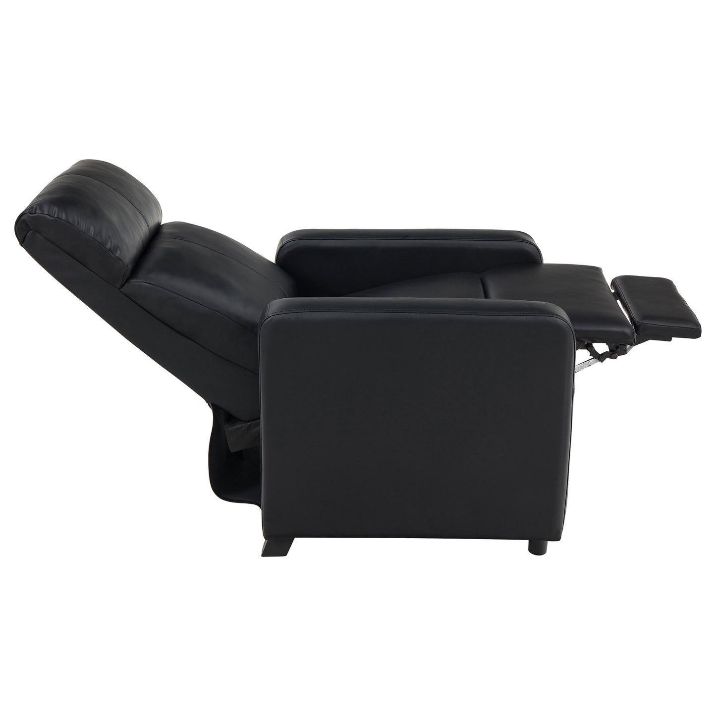 Toohey Upholstered Home Theater Push Back Recliner Black