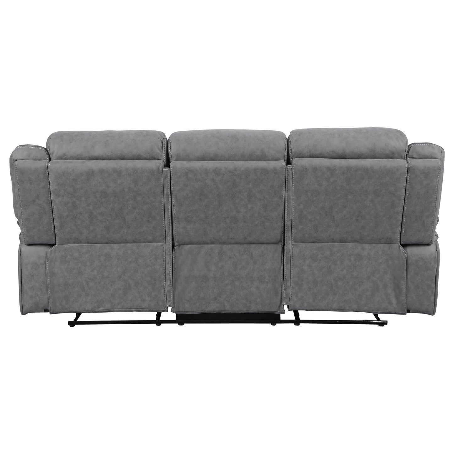 Higgins Upholstered Motion Reclining Sofa Grey