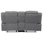 Higgins Upholstered Motion Reclining Loveseat Grey