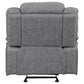 Higgins Upholstered Glider Recliner Chair Grey