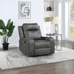 Raelynn Upholstered Track Arm Recliner Grey