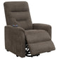 Henrietta Upholstered Power Lift Massage Chair Brown