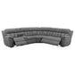 Bahrain 6-piece Modular Power Reclining Sectional Charcoal